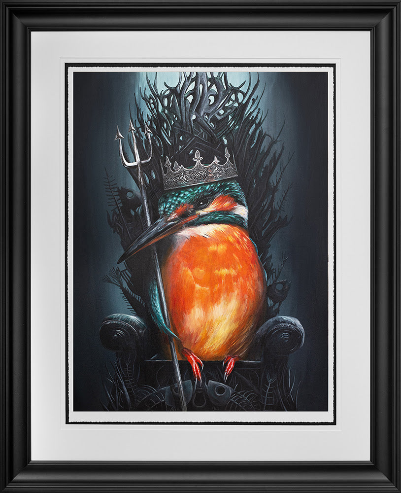 the throne of halycon framed print by artist angus gardner