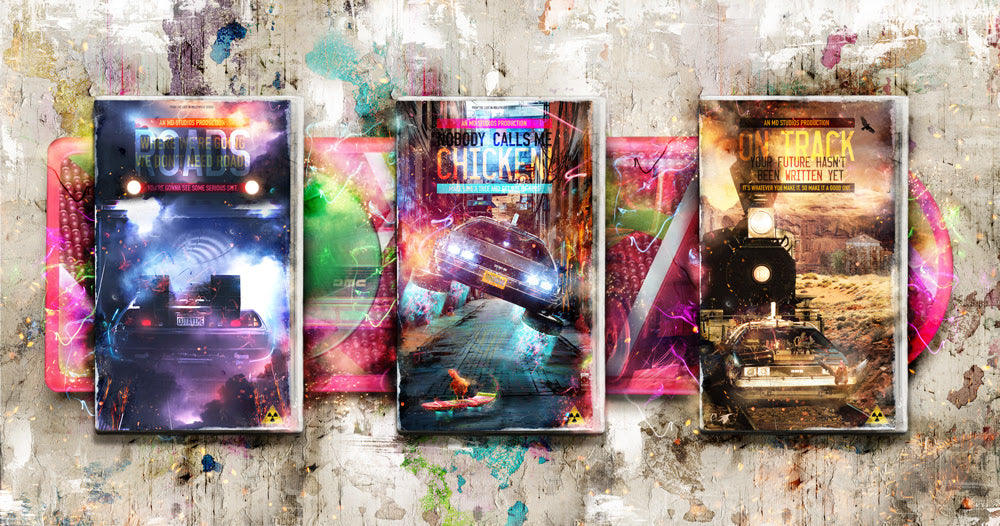 the trilogy back to the future whs box set detail 2 by artist mark davies