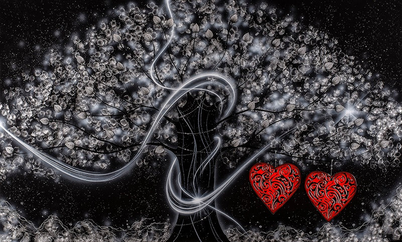 the power of love silver large unframed print by artist kealey farmer