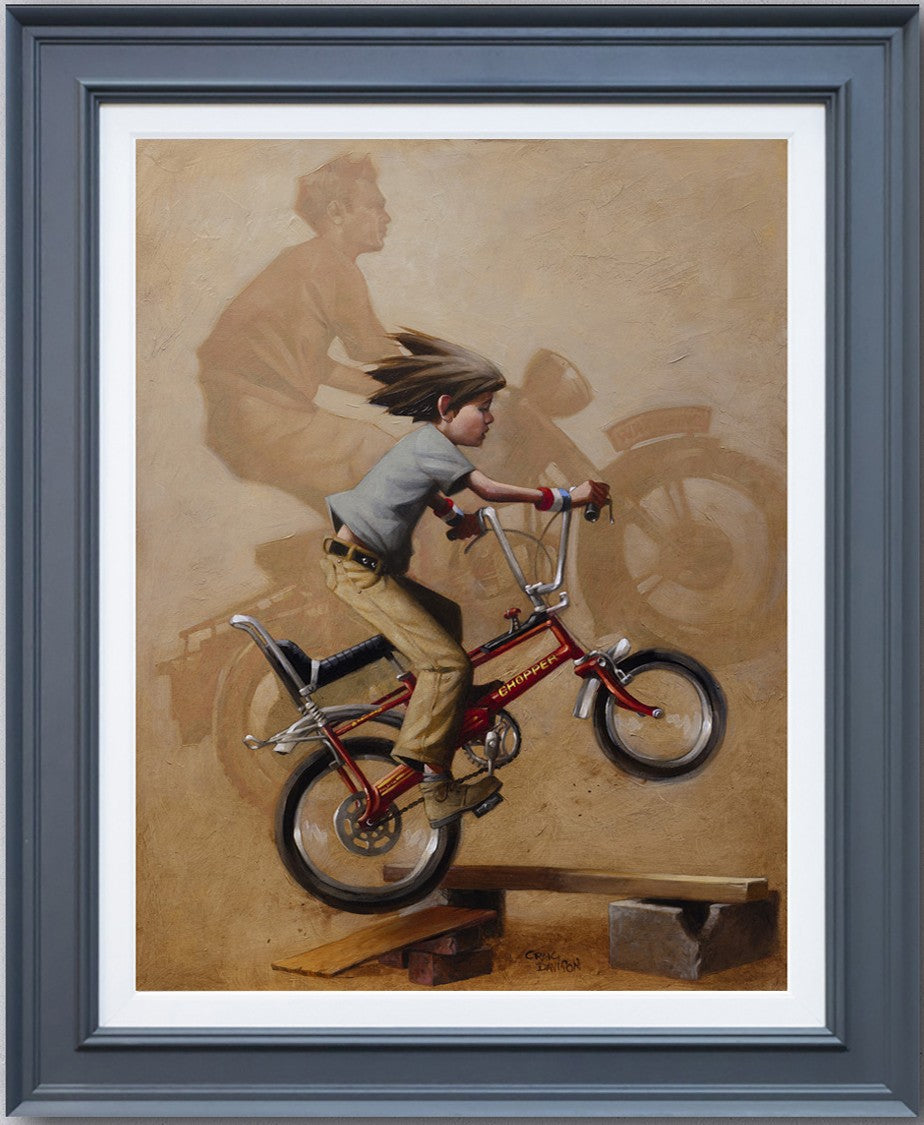there will be no escape from zis camp deluxe canvas print framed in black by artist craig davison