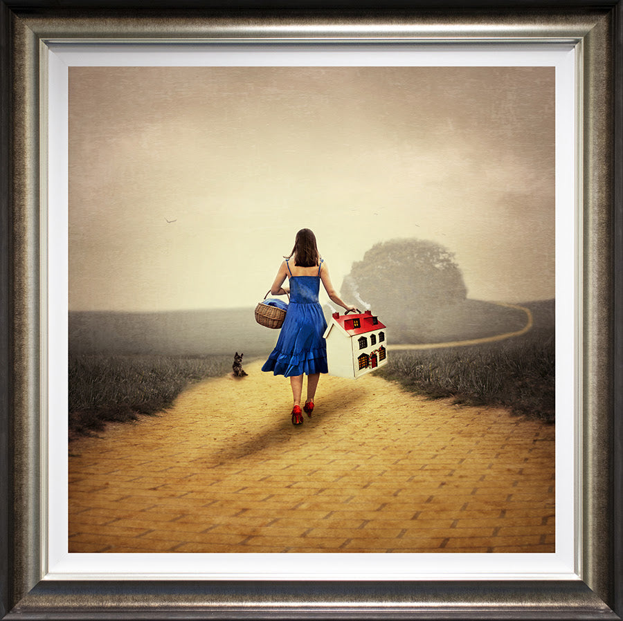 theres no place like home deluxe framed print by artist michelle mackie