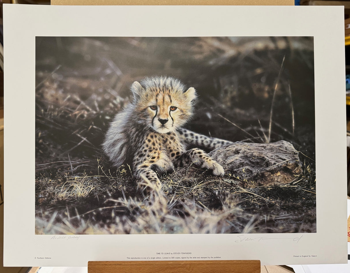 time to leave artist proof print only by artist steven townsend