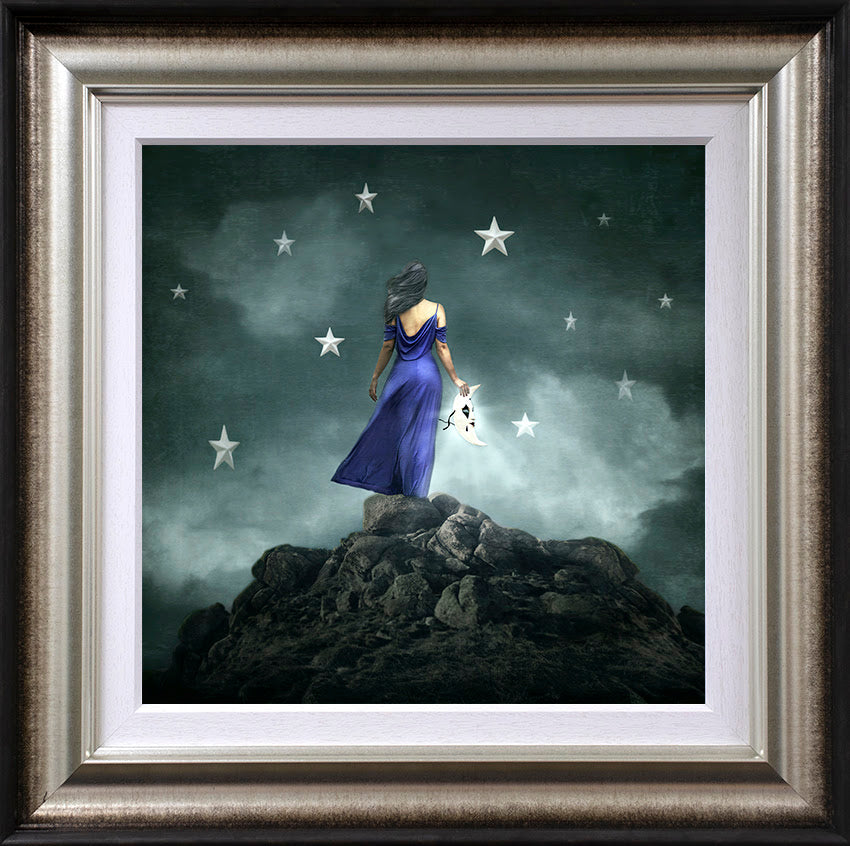 to the moon and back framed print by artist michelle mackie