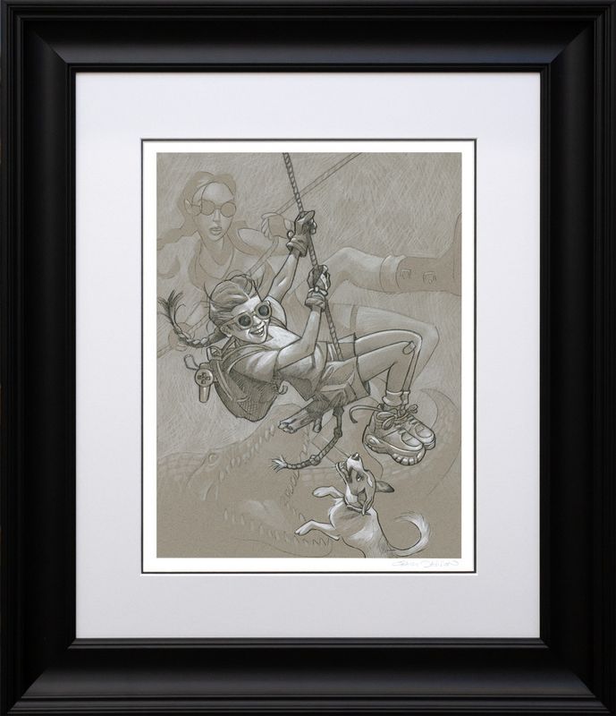 tomb me tomb you sketch print framed by artist kerry darlington