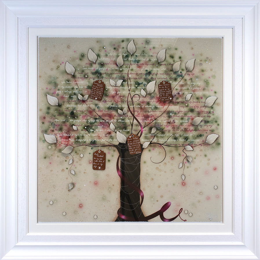 tree of gratitude deluxe framed print by artist kealey farmer