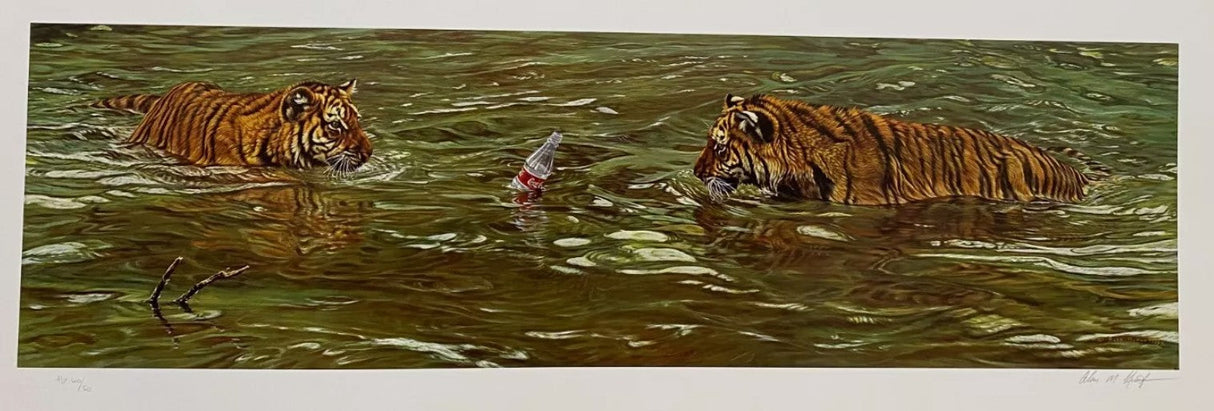 trouble brewing print by artist alan hunt