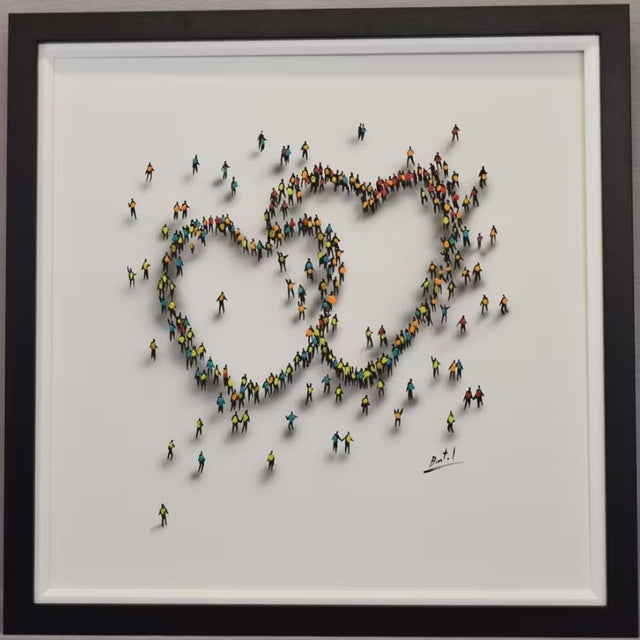 true love framed original by artist bartol