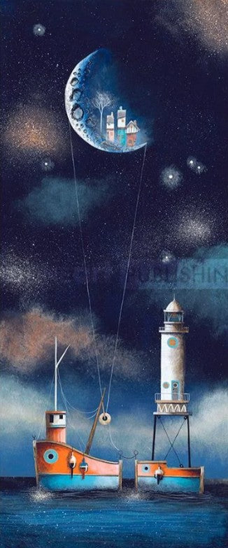 tug with gravity print by artist gary walton