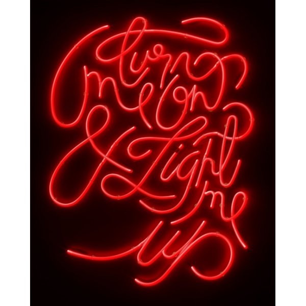 turn me on light me up framed print by artist courty