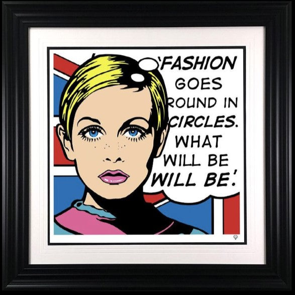 twiggy framed print by artist jj adams