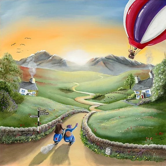 unexpected friends framed print by artist caroline deighton