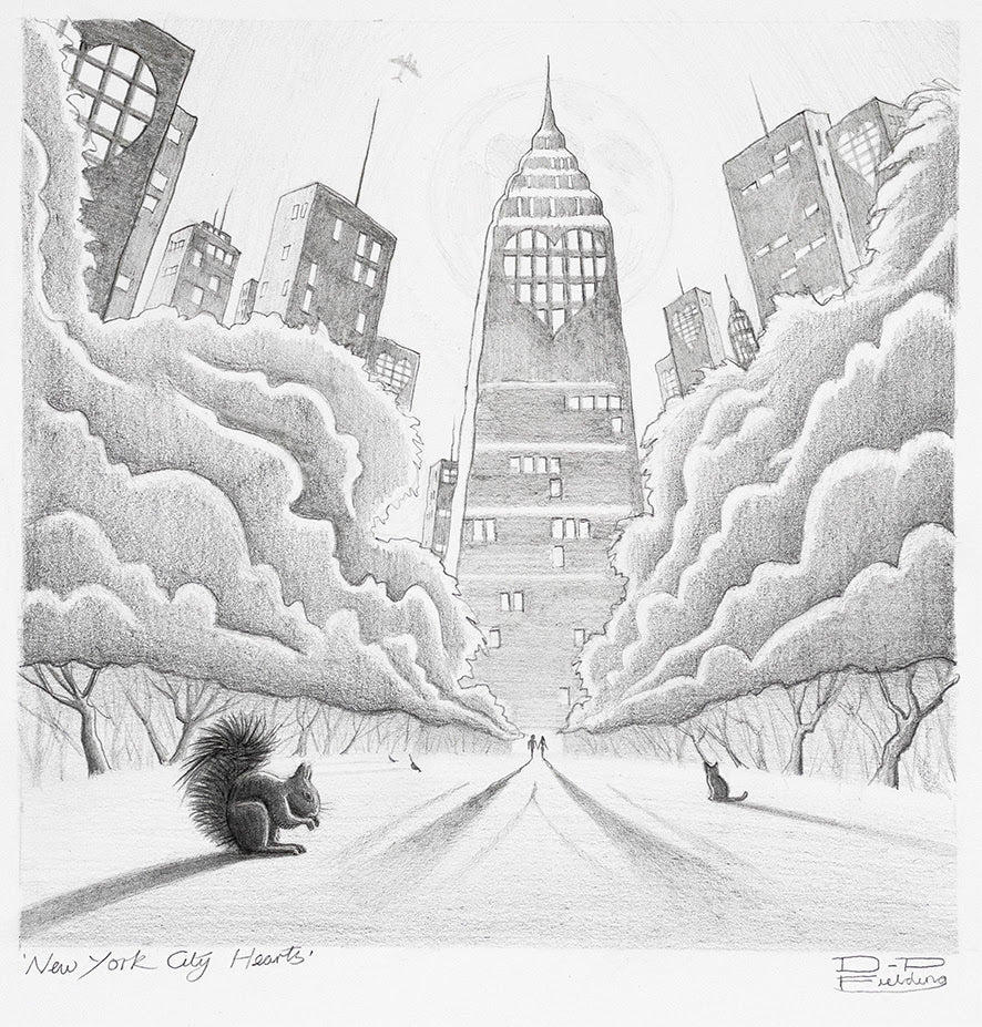 New York City Hearts Sketch