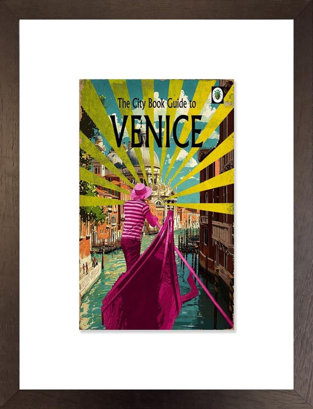 venice the city guide collection framed print by artist linda charles