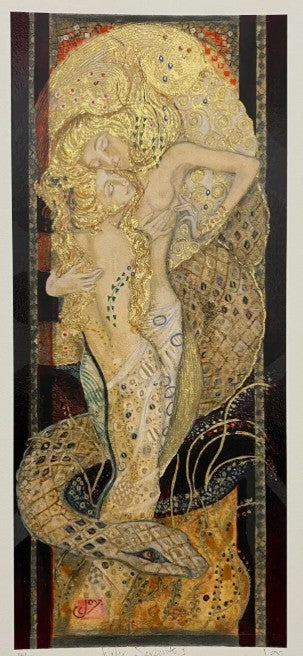 water serpent i print by artist joy kirton smith