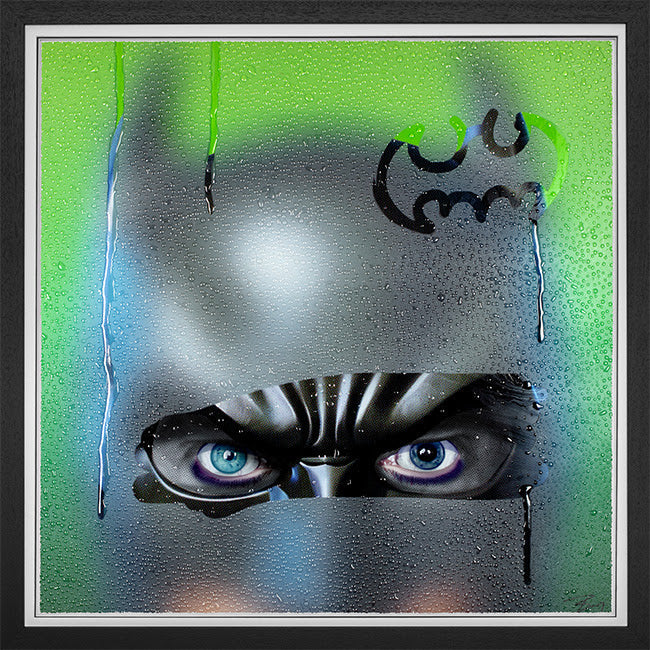 we can be heroes print framed in black by artist tboy