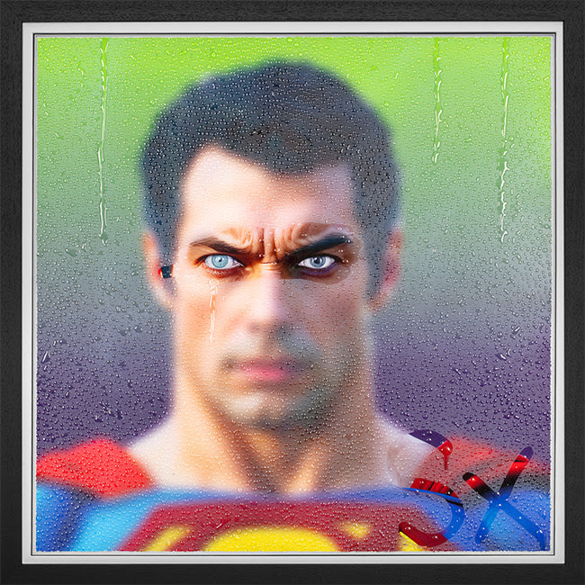 we can be heroes print framed in black by artist tboy