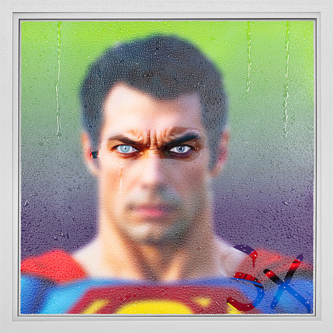 we can be heroes print framed in white by artist tboy