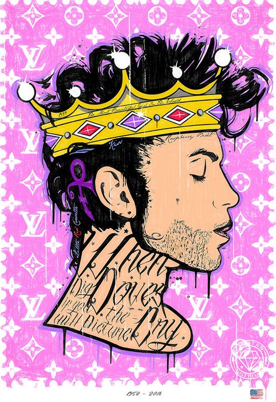 where doves dry prince print by artist jj adams