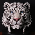 white tiger sculpture bust by artist edge sculpture