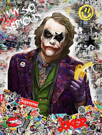 why so serious mounted print by artist zee
