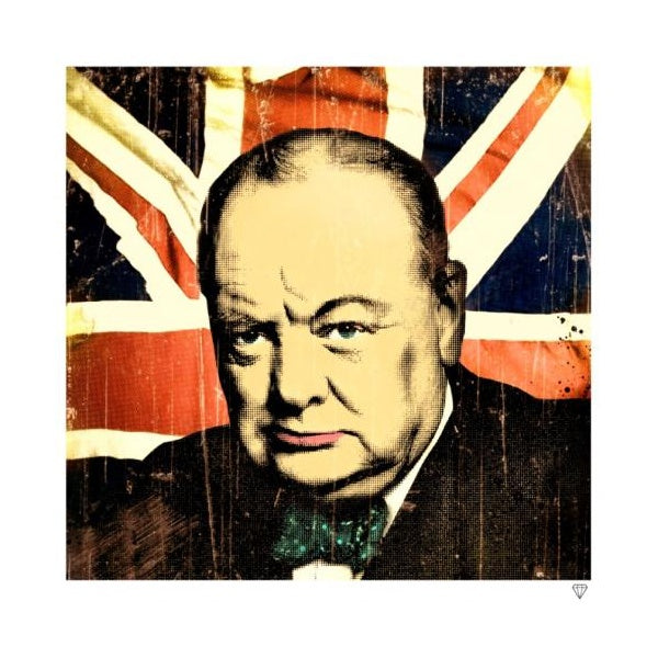 winston chutchill print by artist jj adams