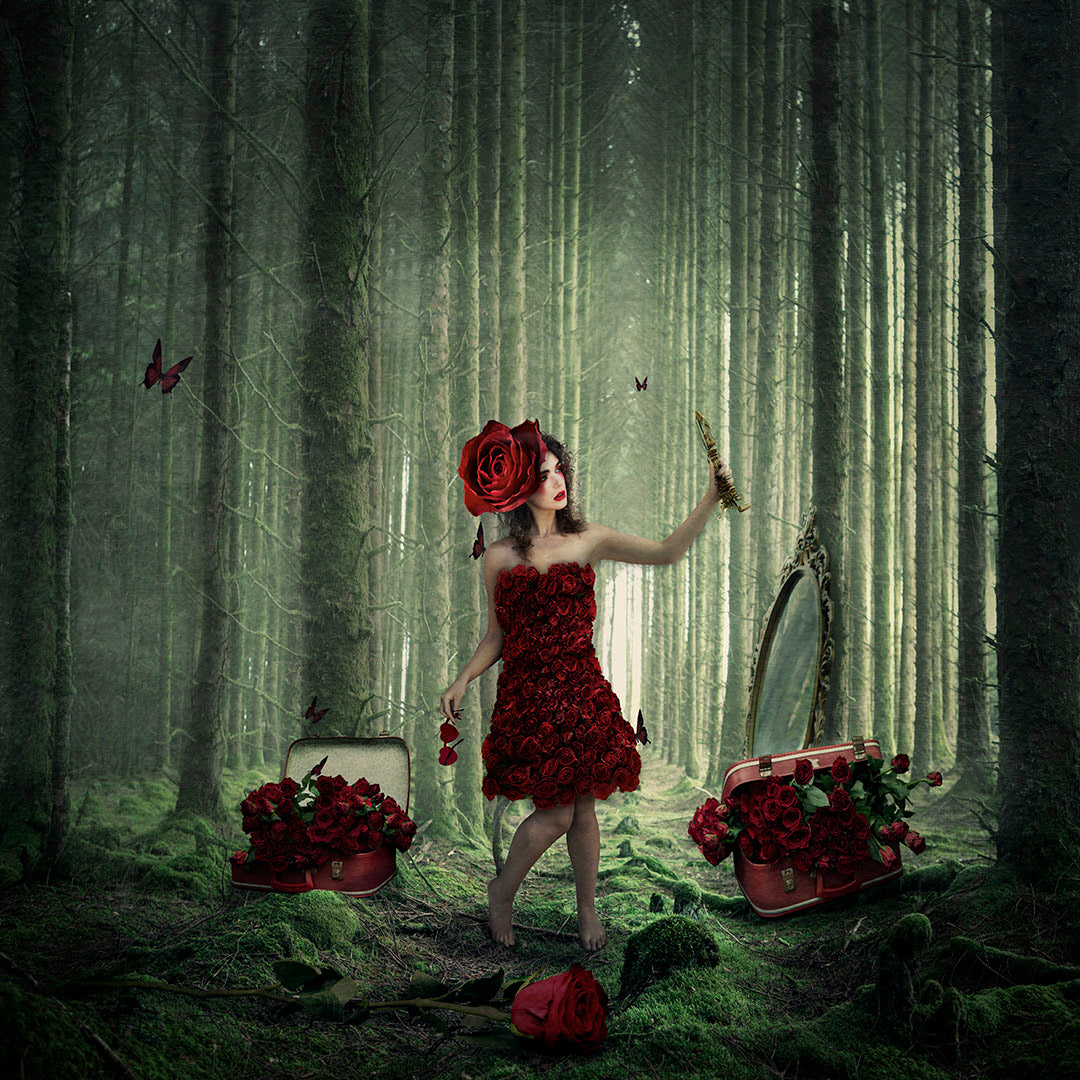 with rose tinted glasses print by artist michelle mackie