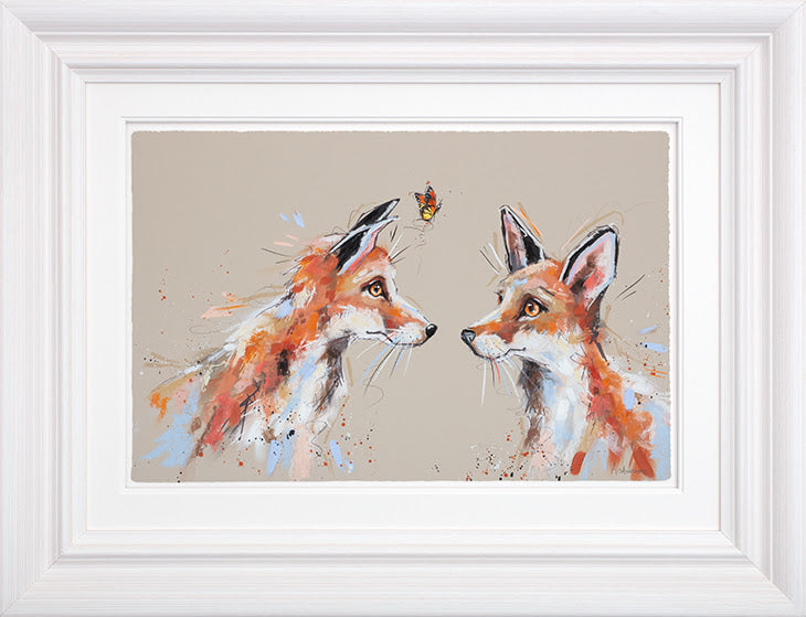 you give me butterflies framed print by artist ashley saunders
