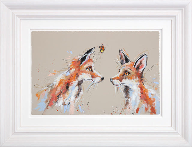 you give me butterflies framed print by artist ashley saunders