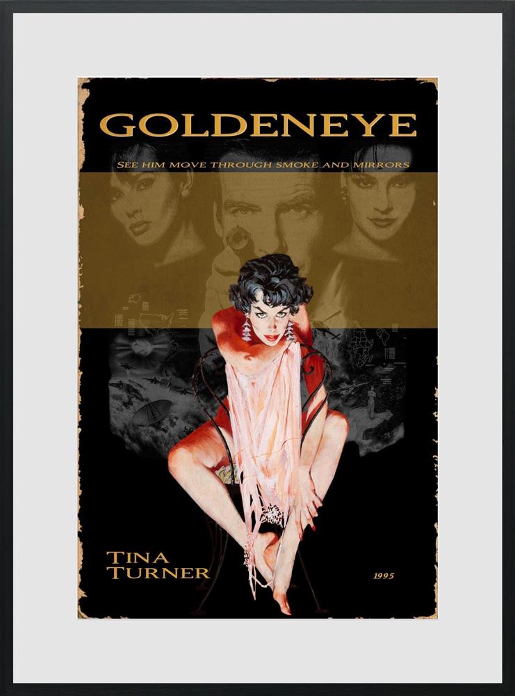 1995 goldeneye framed print by artist linda charles
