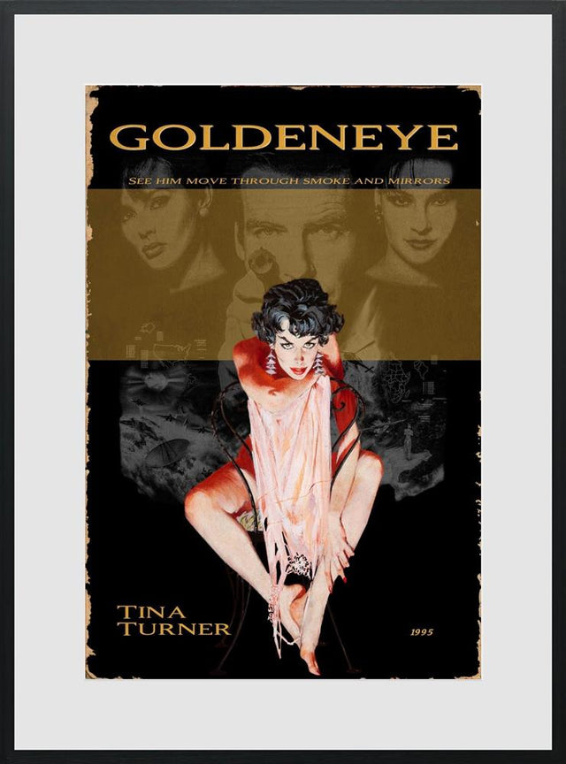 1995 goldeneye framed print by artist linda charles