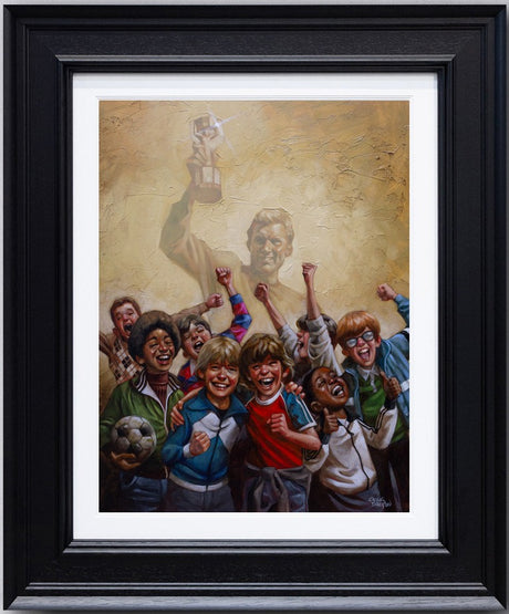 60 years of hurt canvas print framed in black by artist craig davison