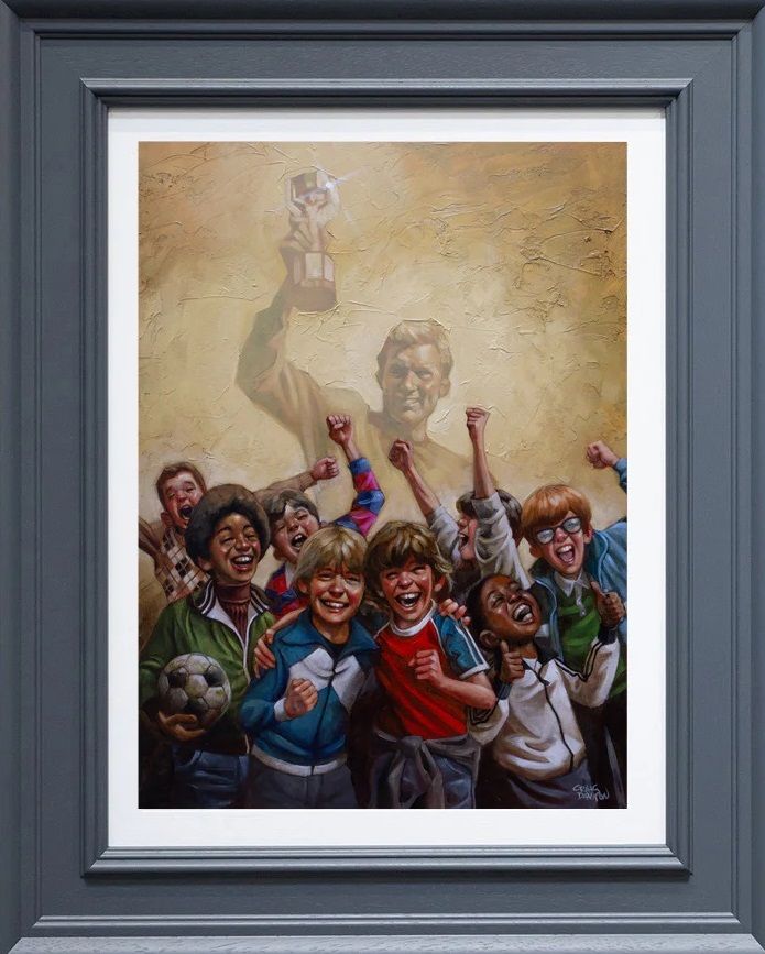 60 years of hurt canvas print framed in grey by artist craig davison