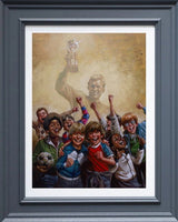 60 years of hurt canvas print framed in grey by artist craig davison