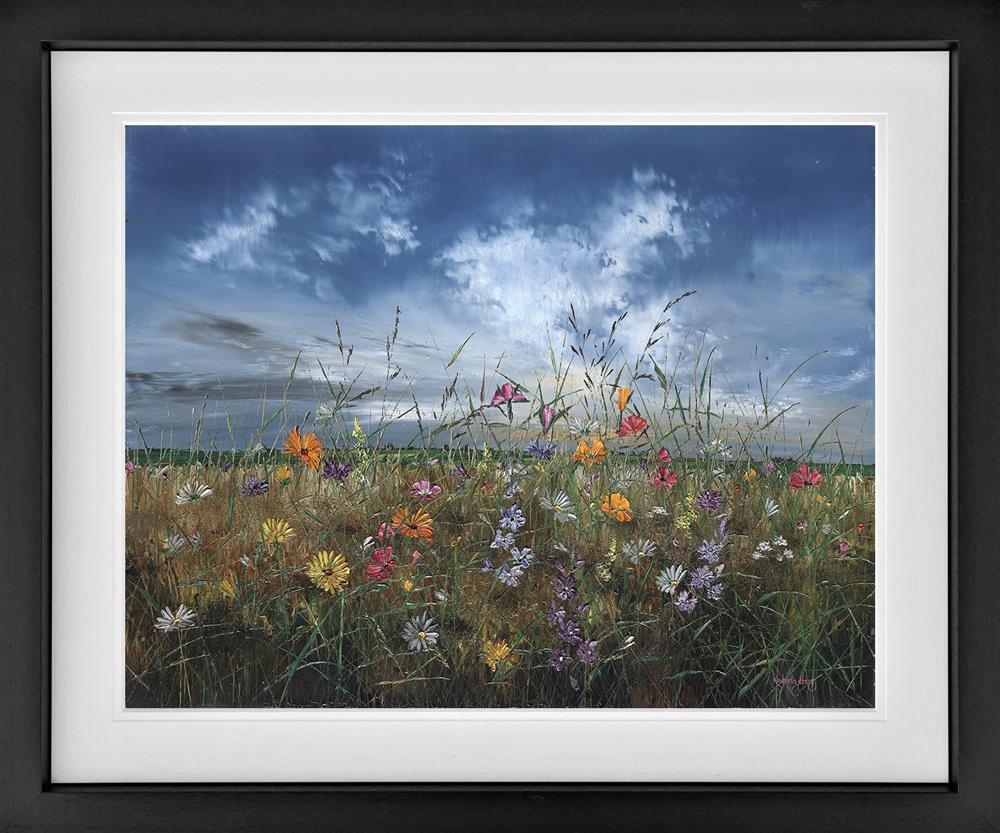 a world of our own framed print by artist kimberley harris 