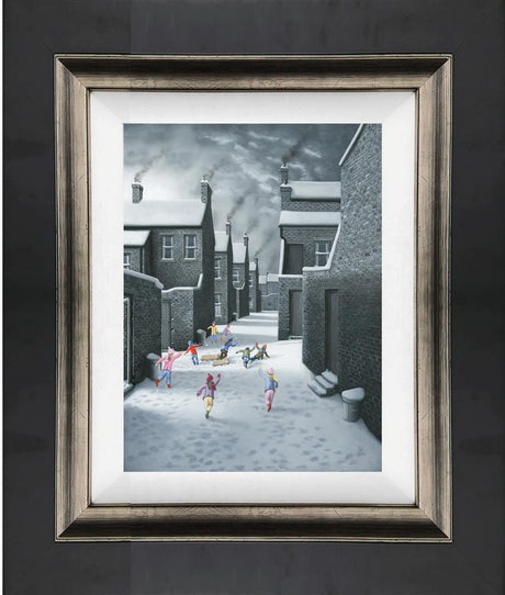 ambushed framed canvas print by artist leigh lambert