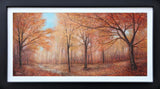 autumn comes to life framed original by artist chris bourne