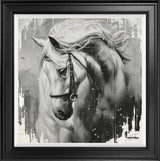 white knight framed print by artist ben jeffery