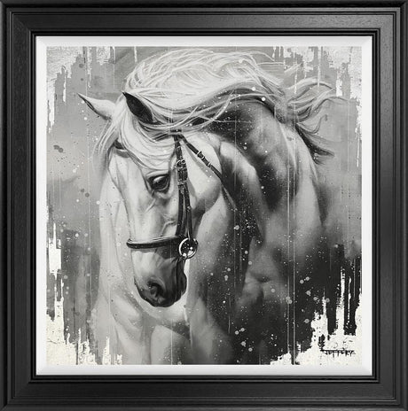 white knight framed print by artist ben jeffery