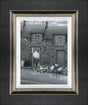 bang framed canvas print by artist leigh lambert