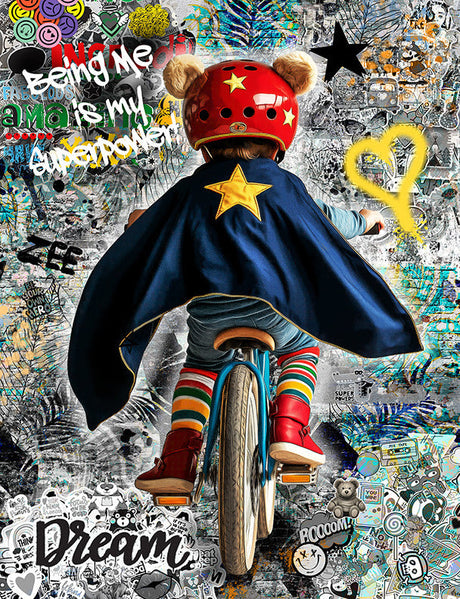 being me is my super power mounted print by artist zee
