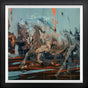 born free framed print by artist frank pretorius