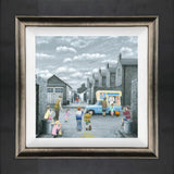 break for a flake framed canvas print by artist leigh lambert