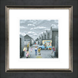 break for a flake framed paper print by artist leigh lambert