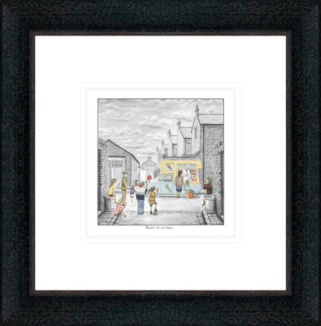 break for a flake sketch framed print by artist 