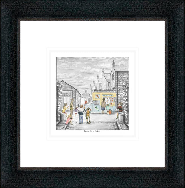 break for a flake sketch framed print by artist 
