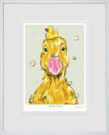 bubble trouble framed print by artist amy louise