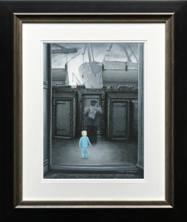 can i come and help framed paper print by artist leigh lambert