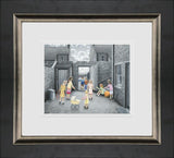 can we help you paper print framed by artist leigh lambert