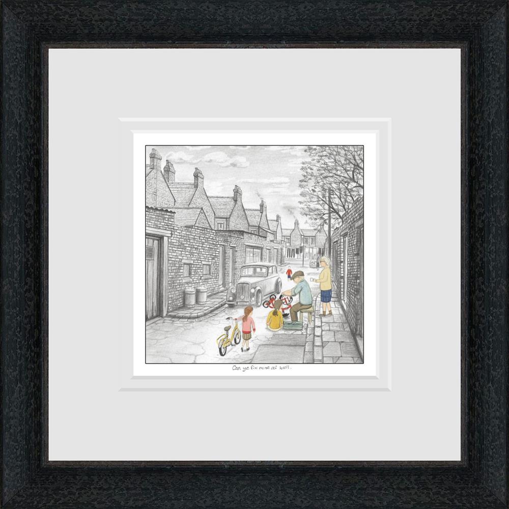 can ye fix mine as well sketch framed print by artist leigh lambert
