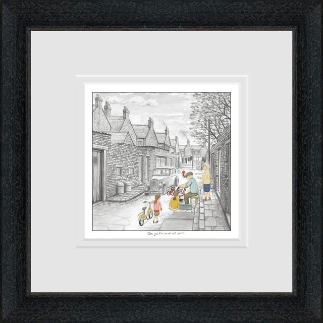 can ye fix mine as well sketch framed print by artist leigh lambert